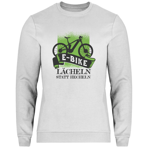 E - Bike Lächeln - Herren Sweatshirt - Textilzauber