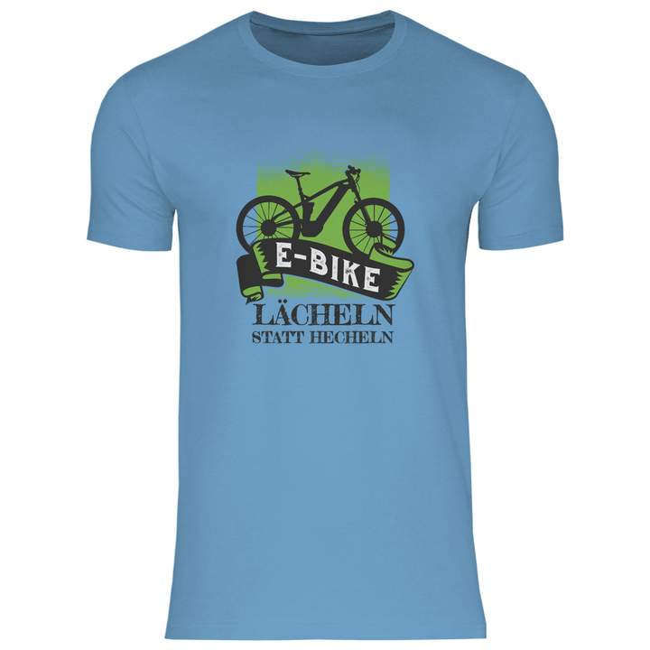 E - Bike Lächeln - Herren T - Shirt - Textilzauber