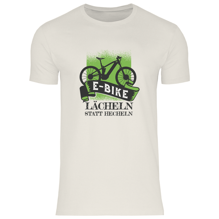 E - Bike Lächeln - Herren T - Shirt - Textilzauber