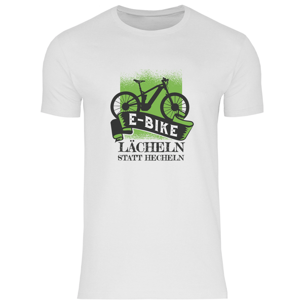 E - Bike Lächeln - Herren T - Shirt - Textilzauber