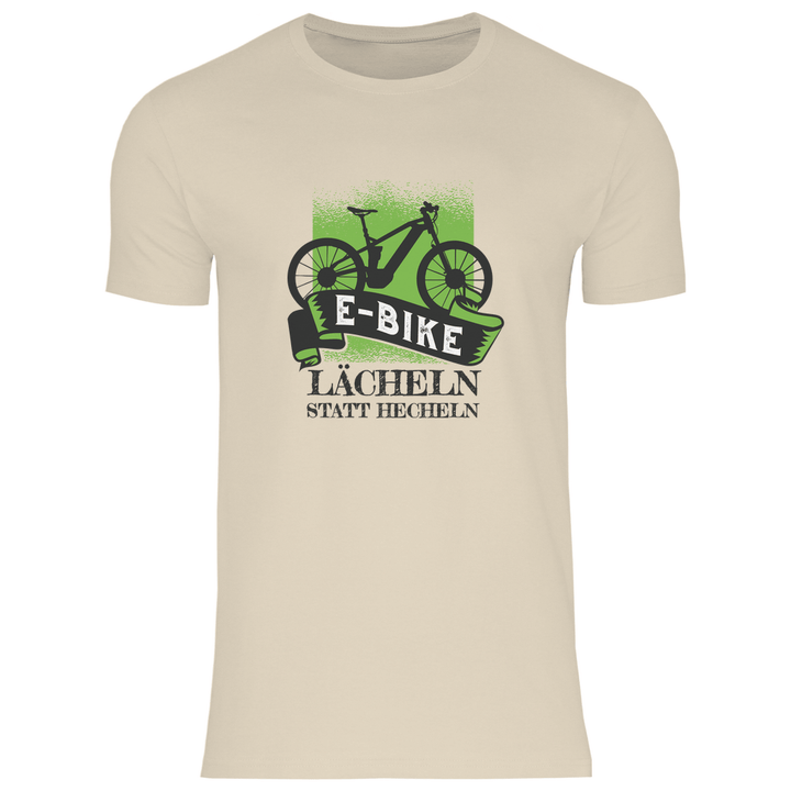 E - Bike Lächeln - Herren T - Shirt - Textilzauber