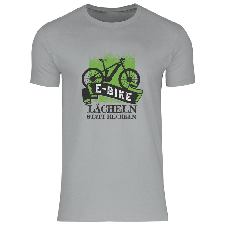 E - Bike Lächeln - Herren T - Shirt - Textilzauber