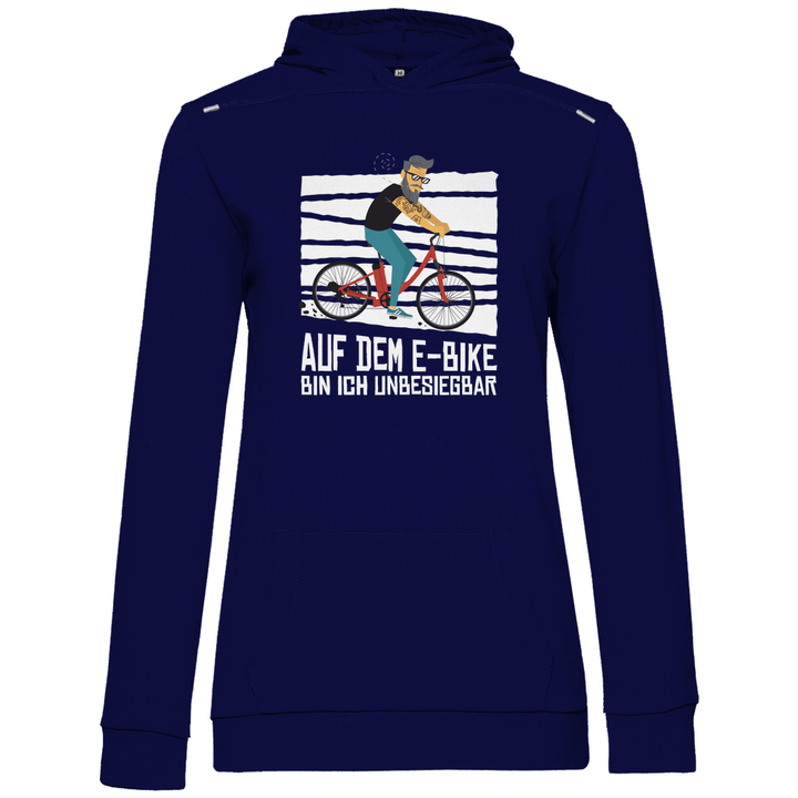 E - Bike Unbesiegbar - Damen Hoodie - Textilzauber