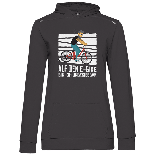 E - Bike Unbesiegbar - Damen Hoodie - Textilzauber