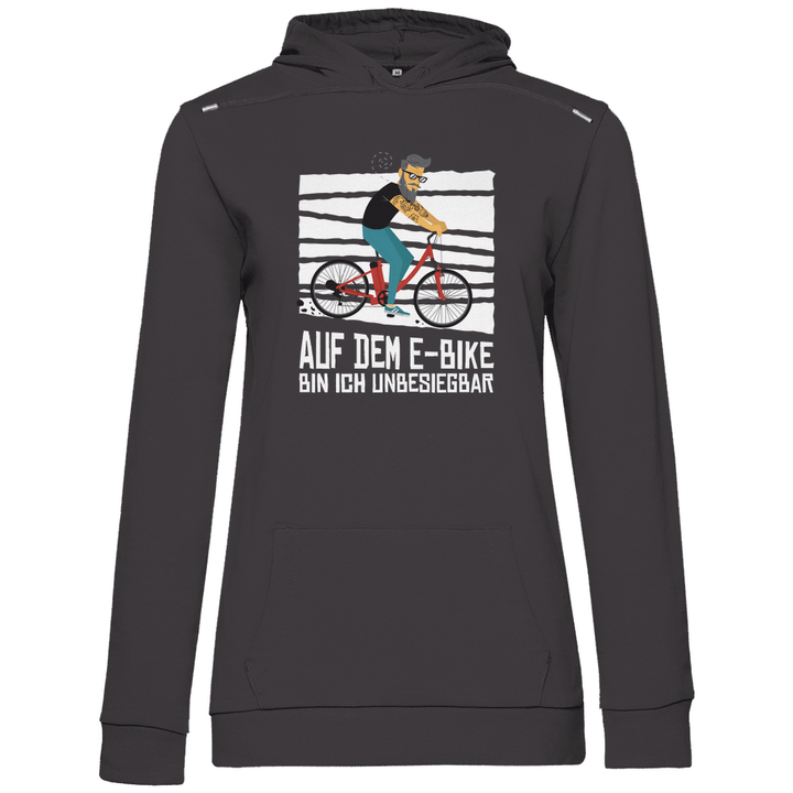 E - Bike Unbesiegbar - Damen Hoodie - Textilzauber