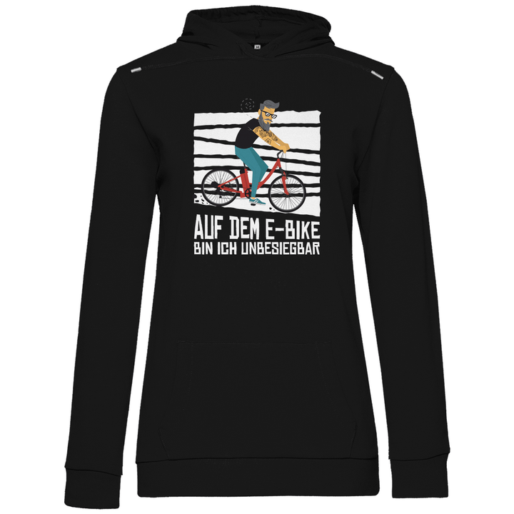E - Bike Unbesiegbar - Damen Hoodie - Textilzauber