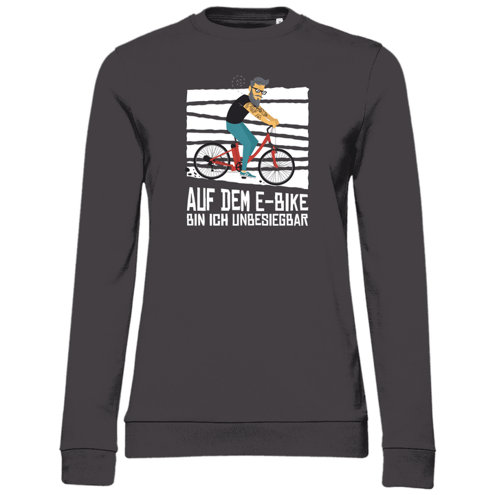 E - Bike Unbesiegbar - Damen Sweatshirt - Textilzauber