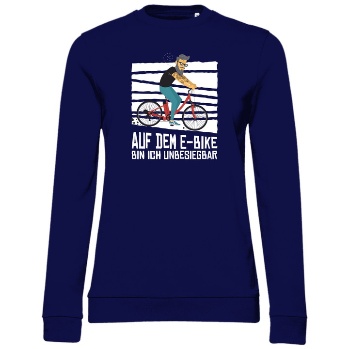 E - Bike Unbesiegbar - Damen Sweatshirt - Textilzauber