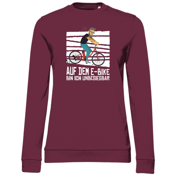E - Bike Unbesiegbar - Damen Sweatshirt - Textilzauber