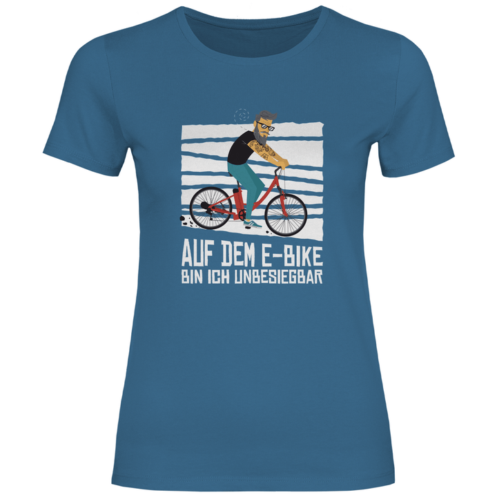 E - Bike Unbesiegbar - Damen T - Shirt - Textilzauber