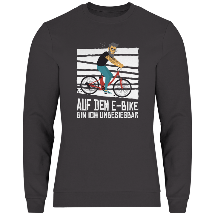 E - Bike Unbesiegbar - Herren Sweatshirt - Textilzauber
