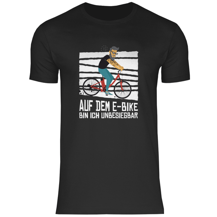 E - Bike Unbesiegbar - Herren T - Shirt - Textilzauber