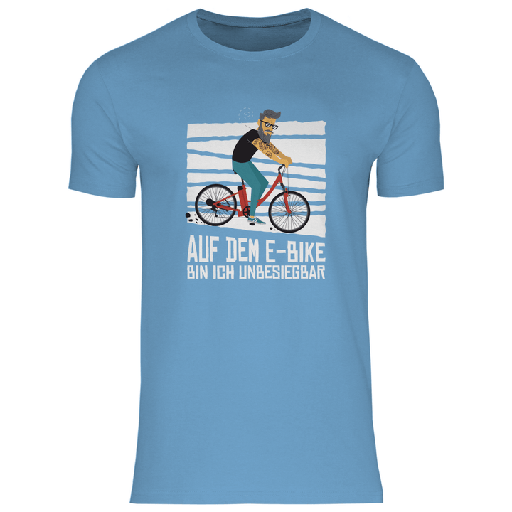 E - Bike Unbesiegbar - Herren T - Shirt - Textilzauber