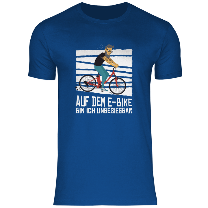 E - Bike Unbesiegbar - Herren T - Shirt - Textilzauber