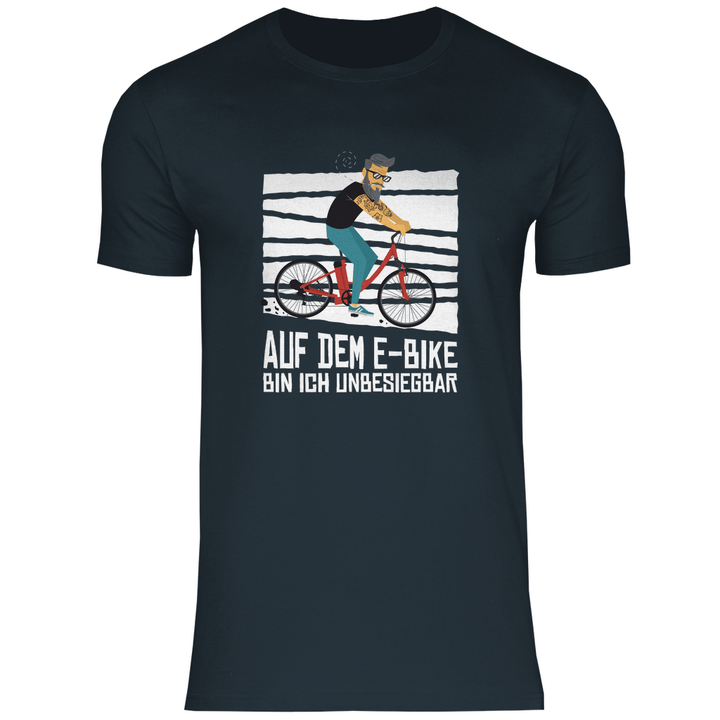 E - Bike Unbesiegbar - Herren T - Shirt - Textilzauber