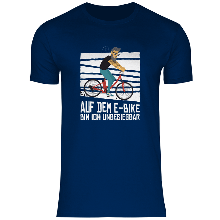 E - Bike Unbesiegbar - Herren T - Shirt - Textilzauber