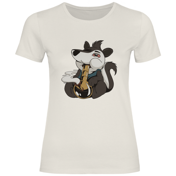 Skunk mit Bong - Damen T-Shirt