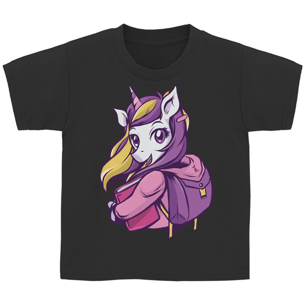 Schul-Einhorn Kinder T-Shirt