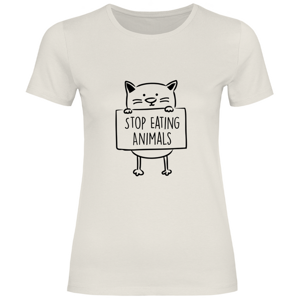 Stop Eating Animals - Damen T-Shirt