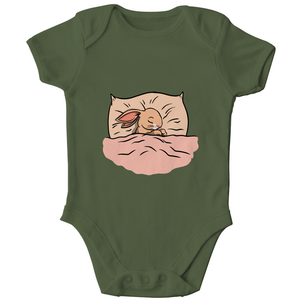 Schlummerndes Häschen - Bio Baby-Body