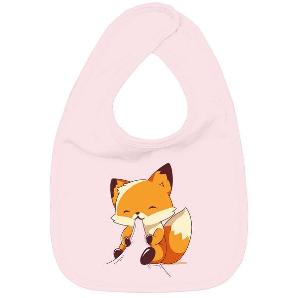 Verspielter Fuchs - Bio Baby-Lätzchen