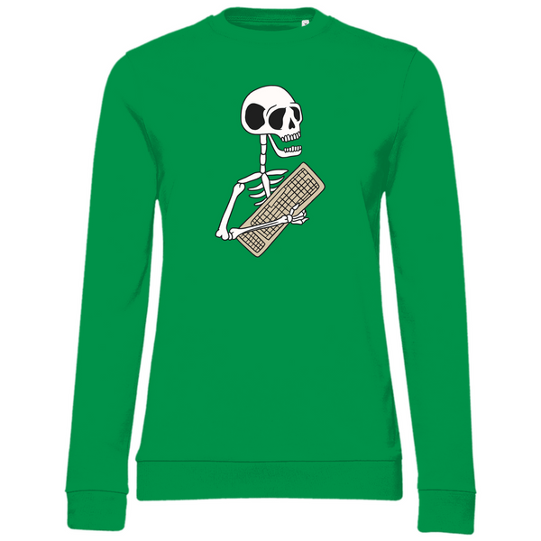 Skelett mit Tastatur - Damen Sweatshirt