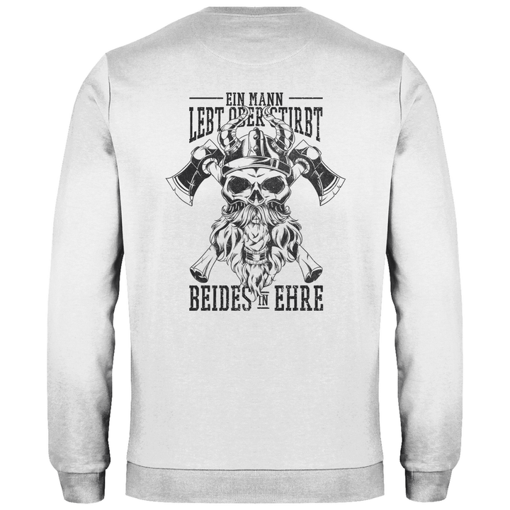 Ehre und Tod - Herren Sweatshirt mit Rückendruck - Textilzauber