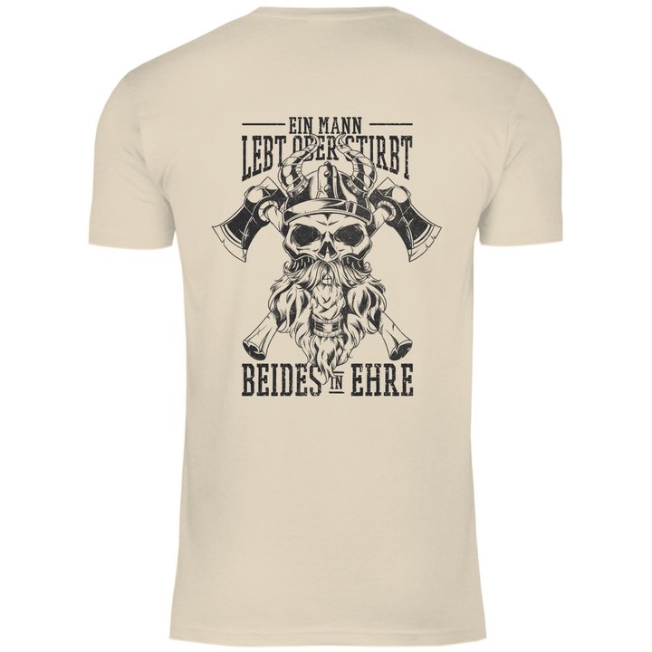 Ehre und Tod - Herren T - Shirt mit Rückendruck - Textilzauber