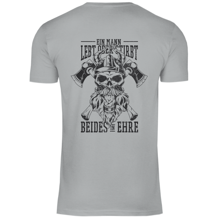 Ehre und Tod - Herren T - Shirt mit Rückendruck - Textilzauber