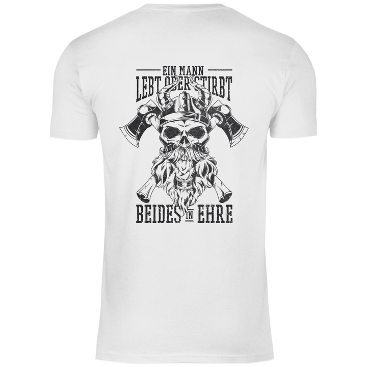 Ehre und Tod - Herren T - Shirt mit Rückendruck - Textilzauber