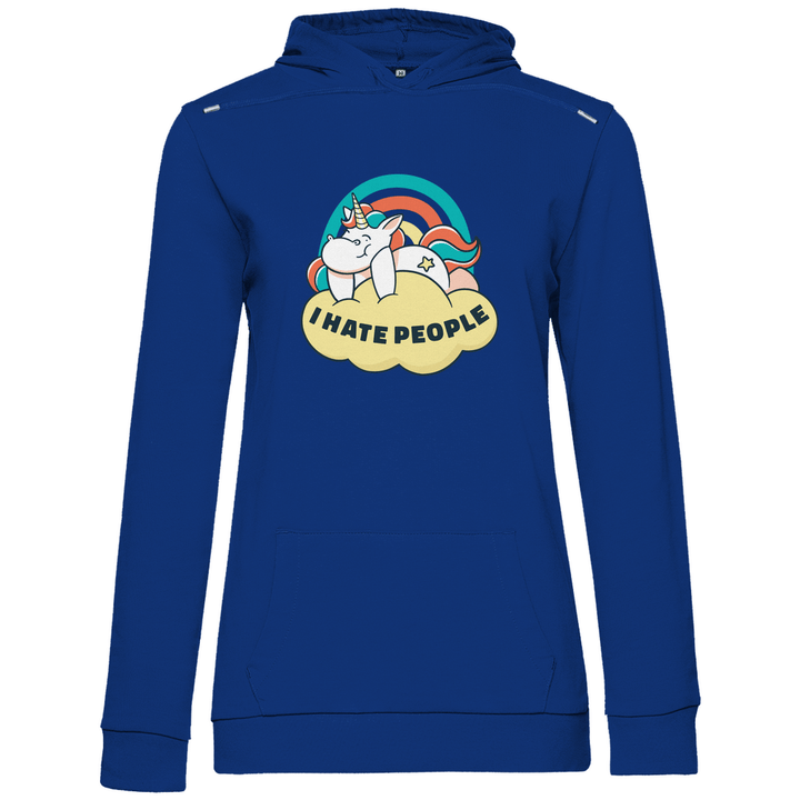 Einhorn Antisocial - Damen Hoodie - Textilzauber