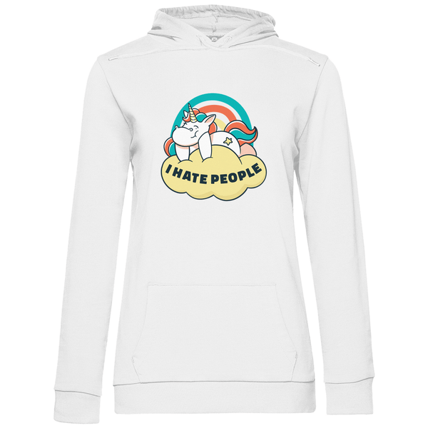 Einhorn Antisocial - Damen Hoodie - Textilzauber