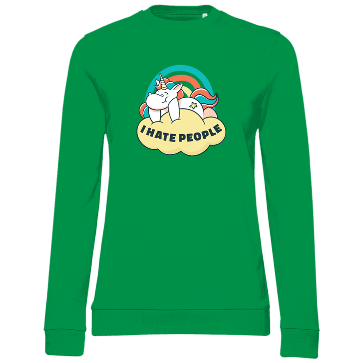 Einhorn Antisocial - Damen Sweatshirt - Textilzauber