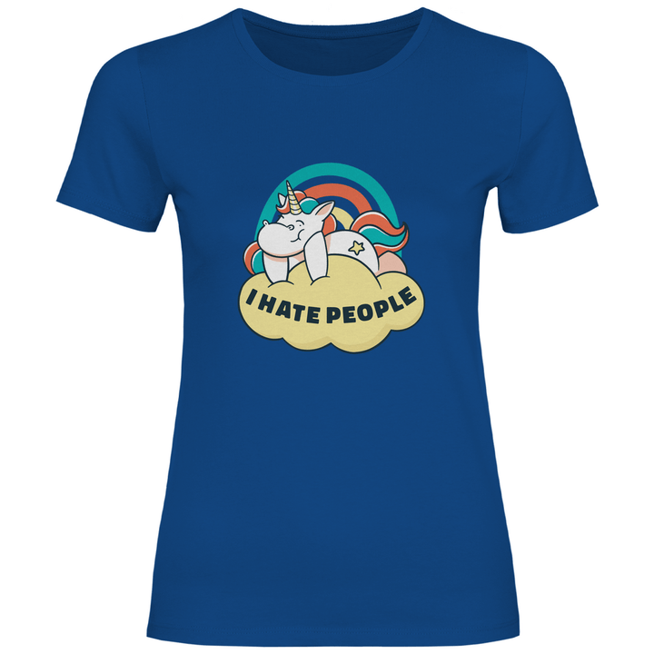 Einhorn Antisocial - Damen T - Shirt - Textilzauber