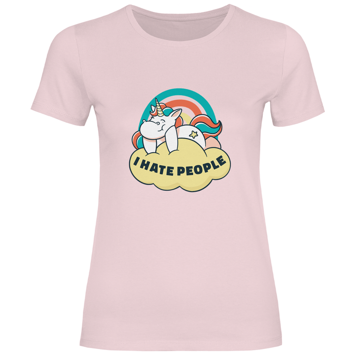 Einhorn Antisocial - Damen T - Shirt - Textilzauber