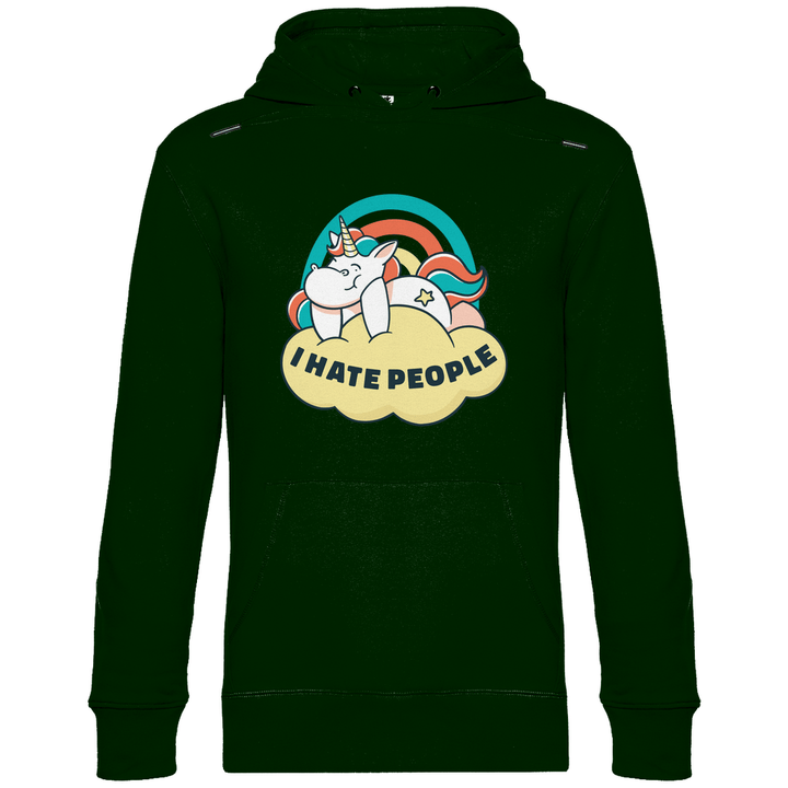 Einhorn Antisocial - Herren Hoodie - Textilzauber