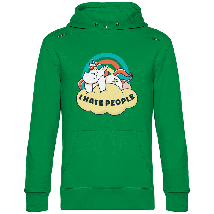 Einhorn Antisocial - Herren Hoodie - Textilzauber