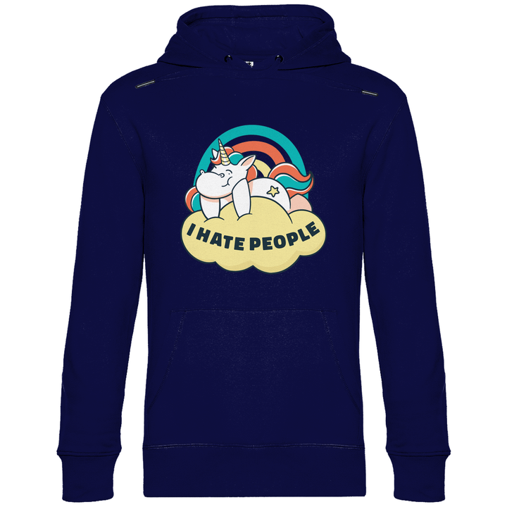 Einhorn Antisocial - Herren Hoodie - Textilzauber