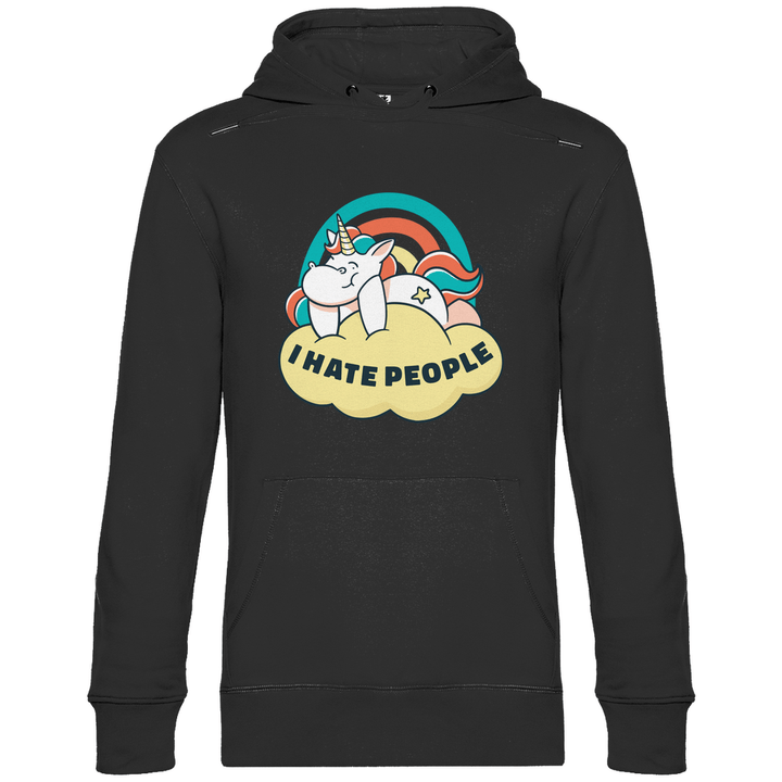 Einhorn Antisocial - Herren Hoodie - Textilzauber