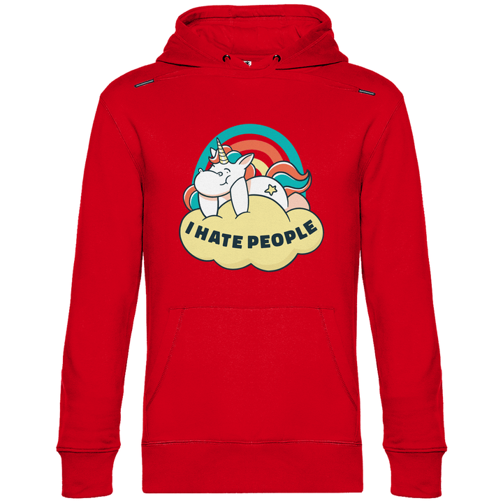 Einhorn Antisocial - Herren Hoodie - Textilzauber