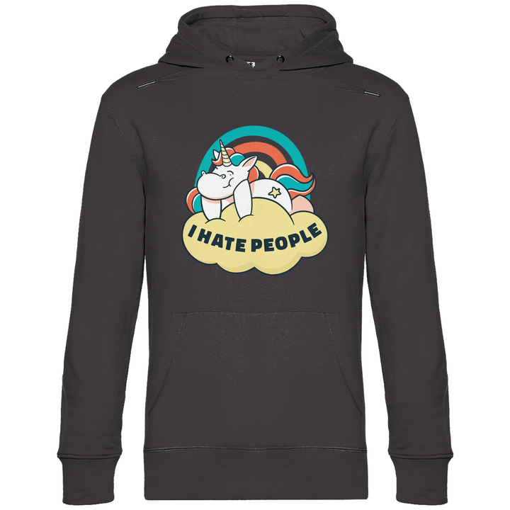 Einhorn Antisocial - Herren Hoodie - Textilzauber
