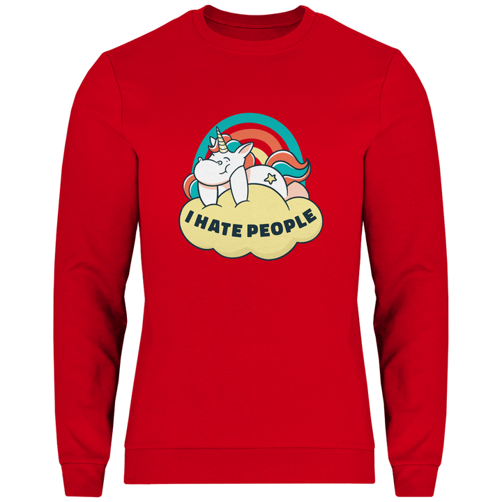 Einhorn Antisocial - Herren Sweatshirt - Textilzauber