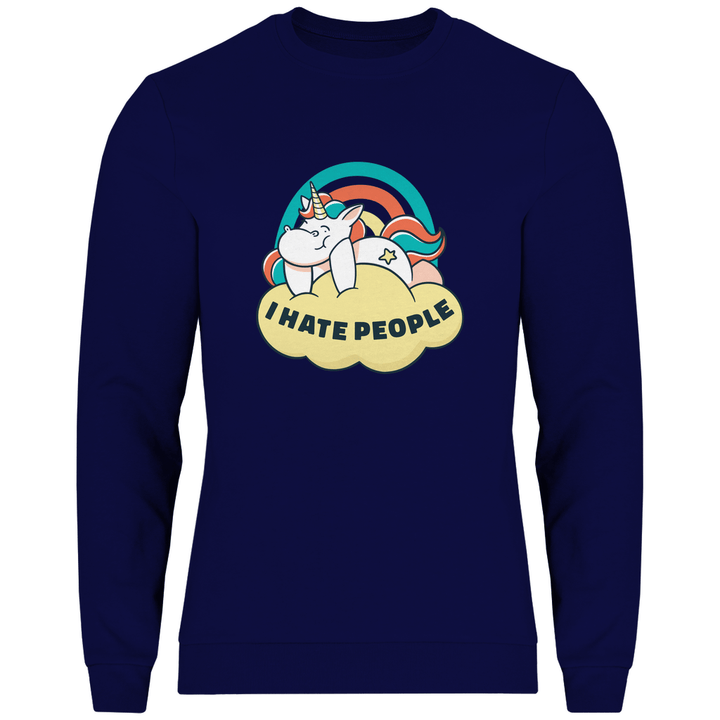 Einhorn Antisocial - Herren Sweatshirt - Textilzauber