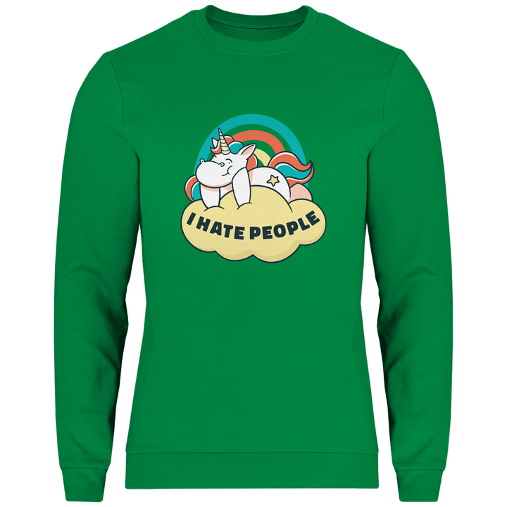 Einhorn Antisocial - Herren Sweatshirt - Textilzauber