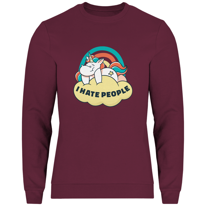 Einhorn Antisocial - Herren Sweatshirt - Textilzauber