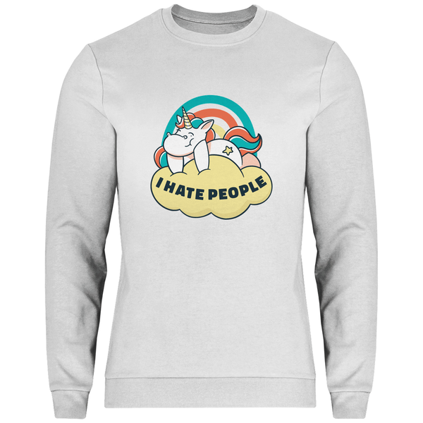 Einhorn Antisocial - Herren Sweatshirt - Textilzauber