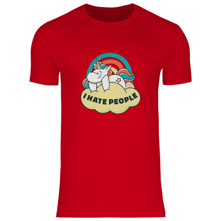 Einhorn Antisocial - Herren T - Shirt - Textilzauber