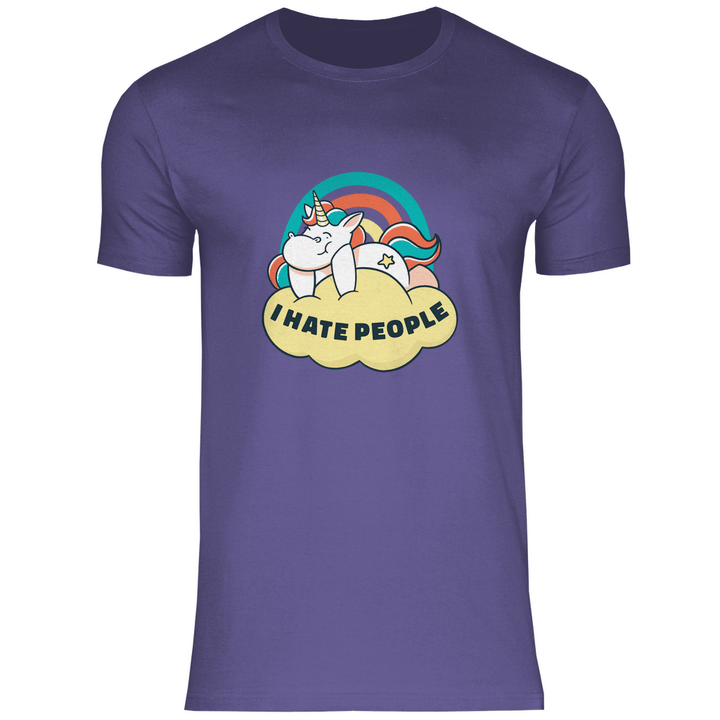 Einhorn Antisocial - Herren T - Shirt - Textilzauber