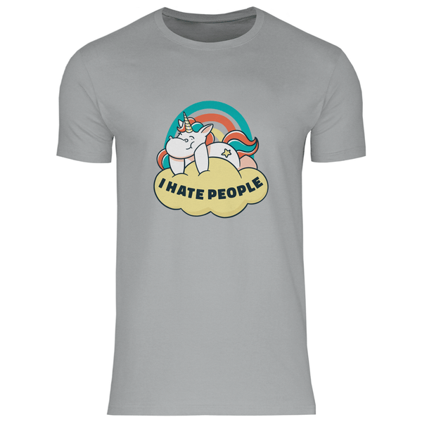 Einhorn Antisocial - Herren T - Shirt - Textilzauber