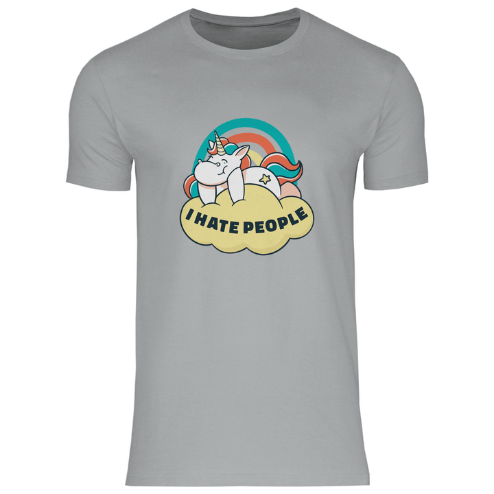 Einhorn Antisocial - Herren T - Shirt - Textilzauber